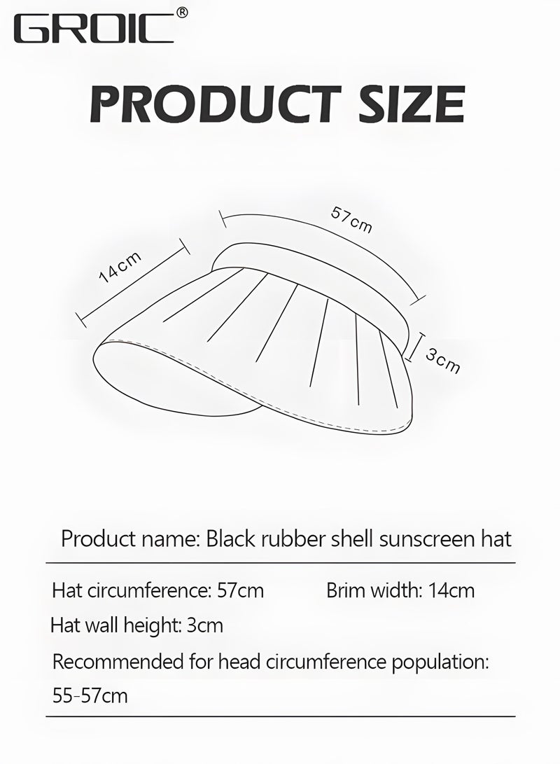 Sun Visor Hat for Women with Wide Brim UV Protection Wide Brim Golf Visor Cap Tennis Running Sunshade Hat, Outdoor Sports Accessories