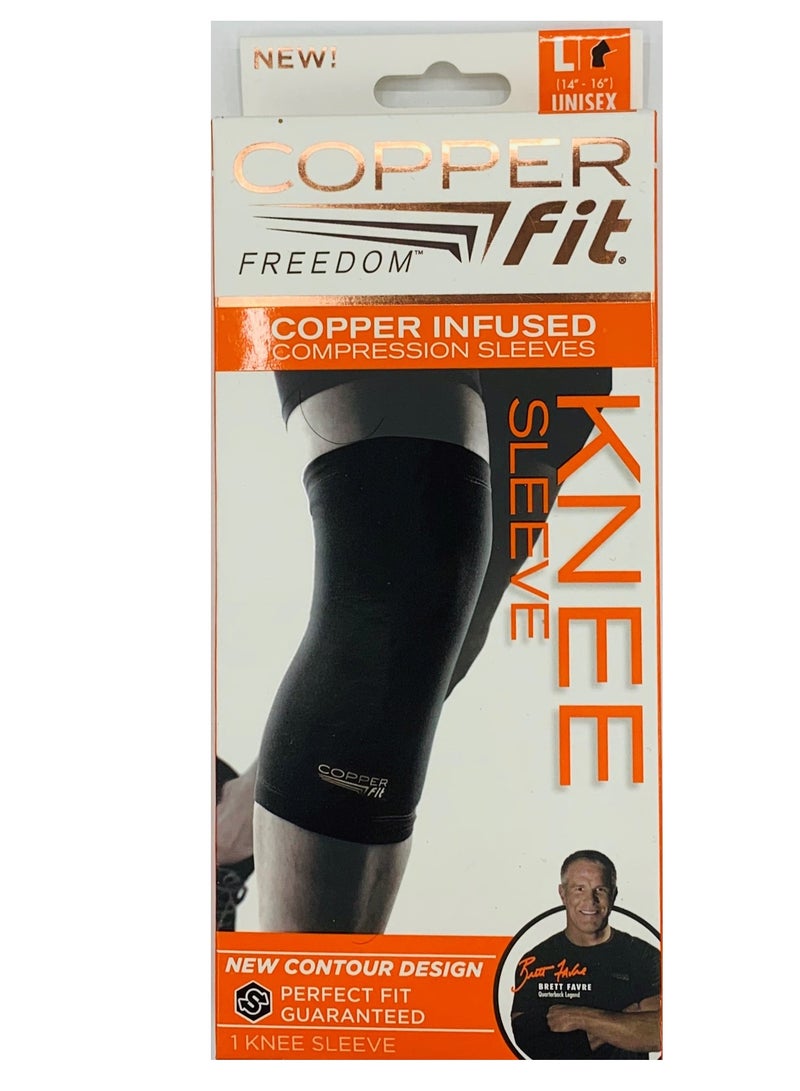 Copper Fit Freedom Knee Compression Sleeve Large