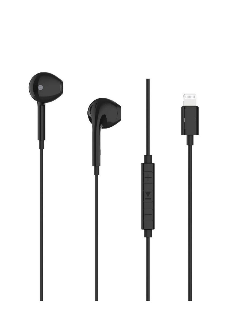 iPhone Headphones with Lightning Connector black