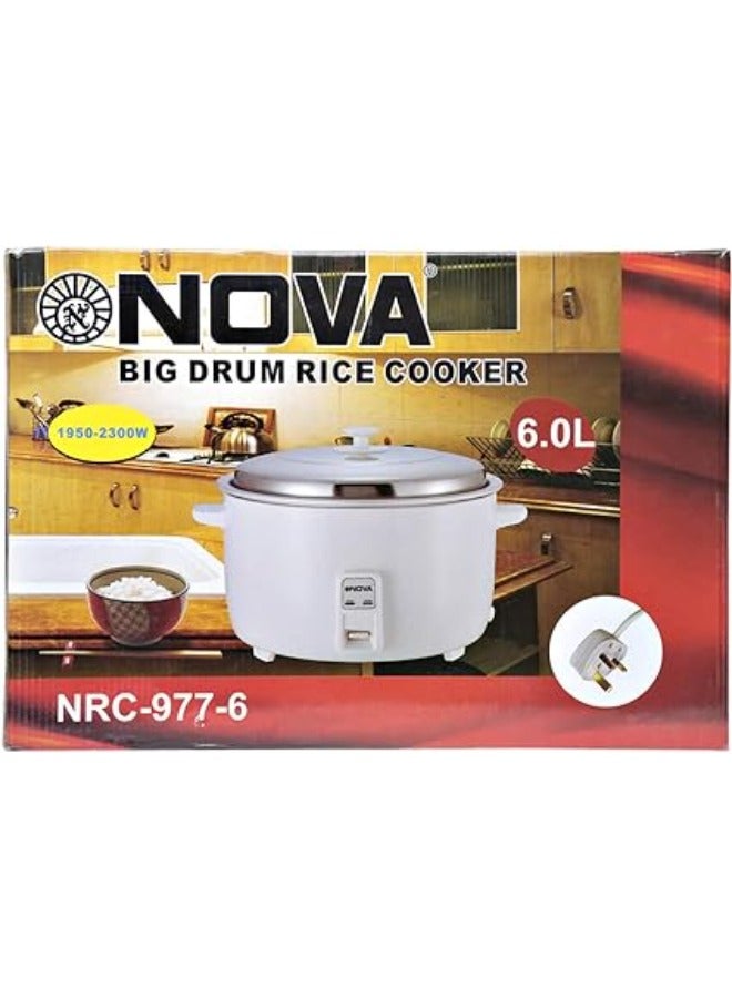 Big Drum Rice Cooker NRC 977-6 White