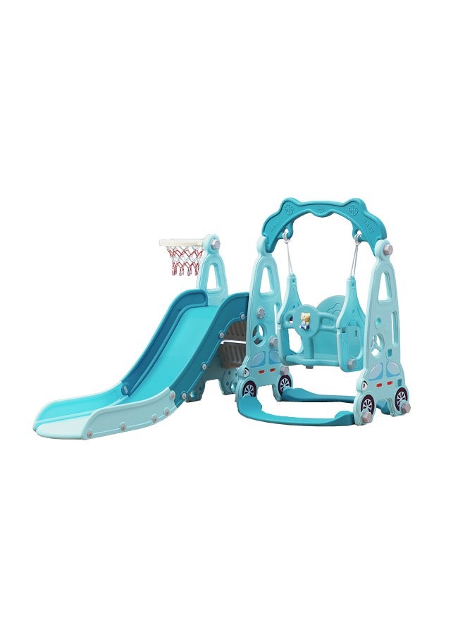 Indoor Playground 3 In 1 Home Garden Plastic Baby Indoor And Outdoor Swing And Slide Play Set