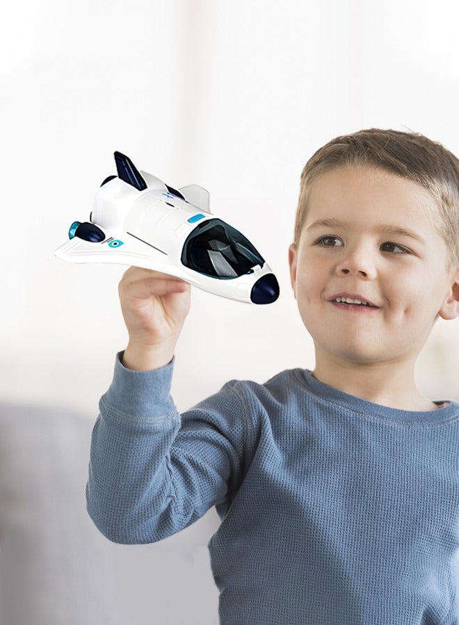 Space Shuttle Toys for Kids, Electric Light & Music Space Toys with Astronaut Figures, Spaceship Space Rocket Toys for Boy Girls Birthday