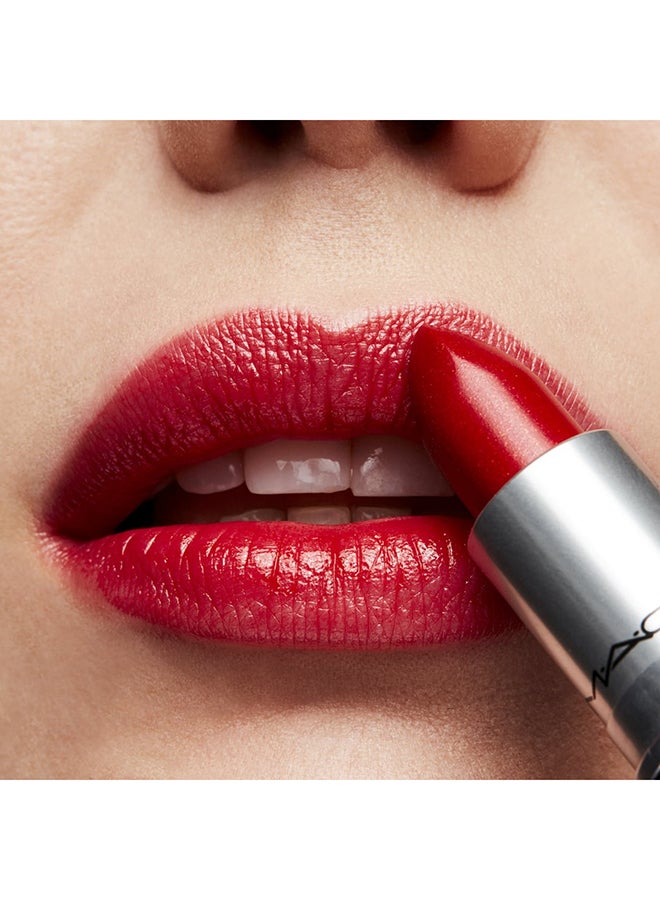 Lustre Lipstick Sheer Yellow Red With Multidimensional Pearl Cockney 3G