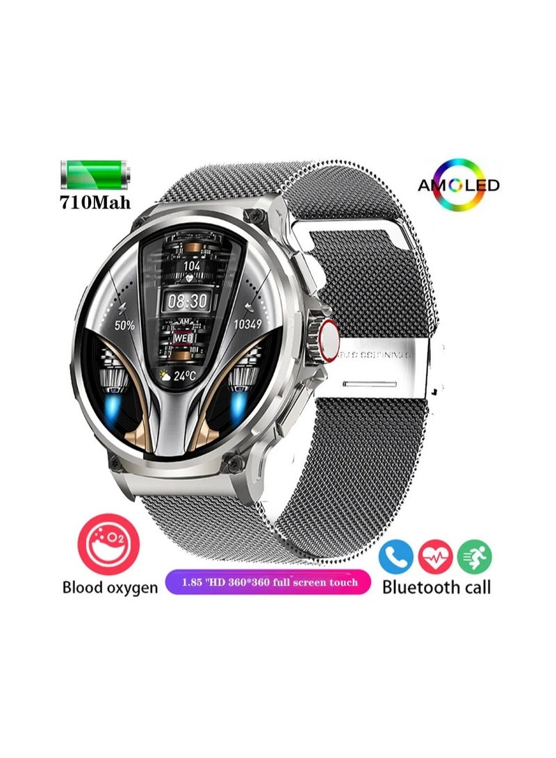 V69 Smart Watch Men 710 mAh 1.85 Inch HD Screen Big Battery Waterproof Bluetooth Call Sports Smartwatch for Android iOS
