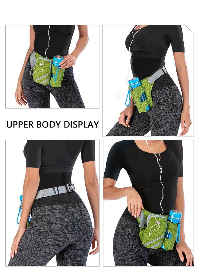 Running Waist Packs Sports Running Belt Pouch Bag With Water Bottle Holder Waterproof Running Bag Adjustable Outdoor Pocket Pack Fitness Travel Mountain Climbing Gear