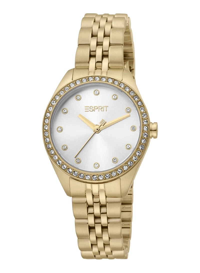 Esprit Stainless Steel Analog Women's Watch With Stainless Steel Gold Band ES1L279M0065