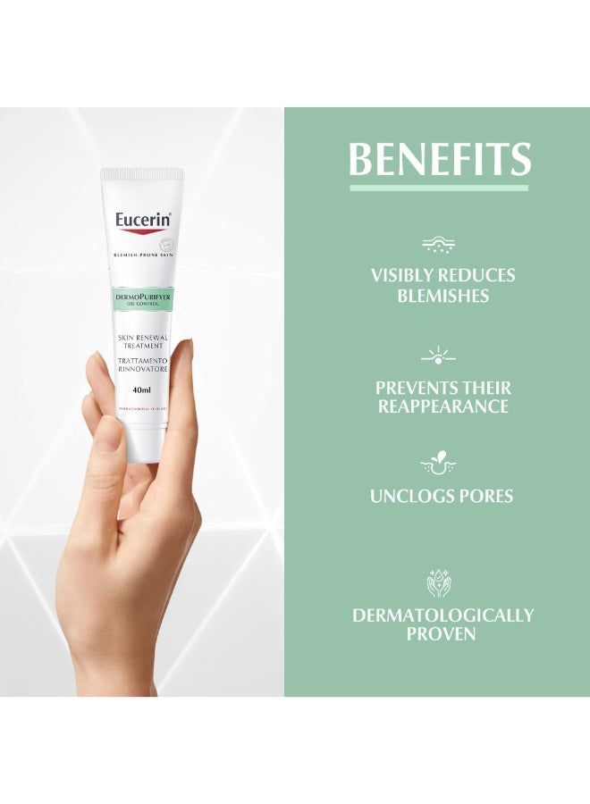 Dermopurifyer Oil Control Skin Renewal Treatment Face Serum For Blemish And Acne-Prone Skin With Hydroxy Complex Clear 40ml