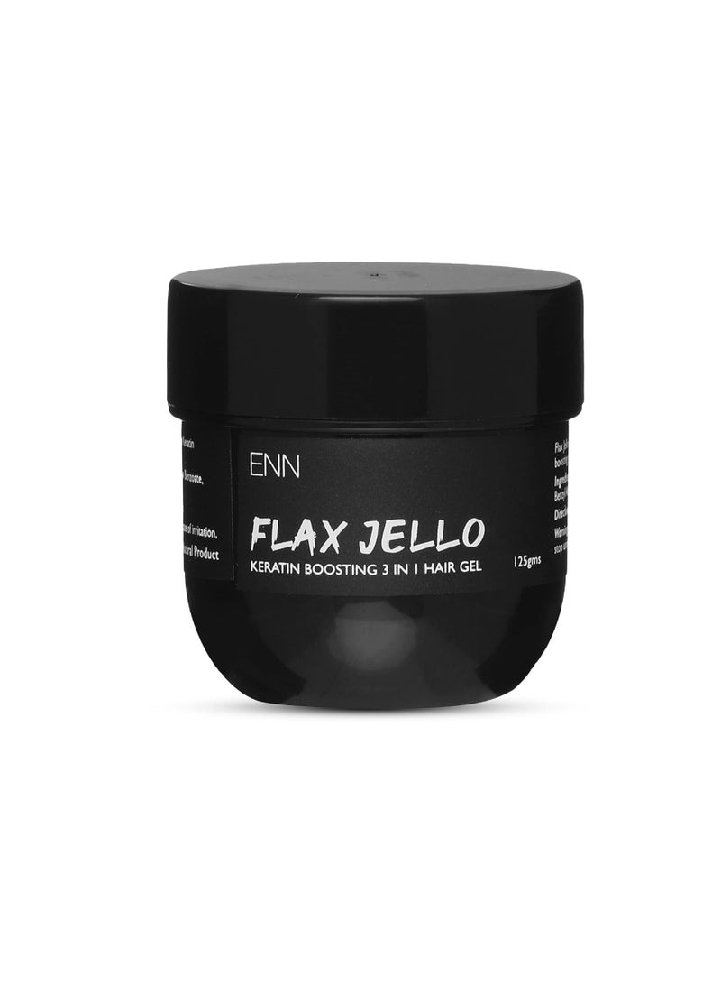 ENN Flax Jello Hair Gel for Frizz Free Hair with Keratin Boosting 3 in 1 Formula for Shiny Hair and Hair Growth  125gm