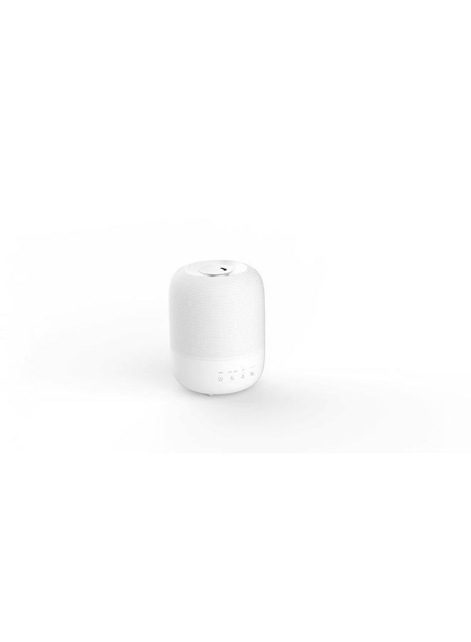 Tulip Top Filling Cool Mist Humidifier With Ultrasonic Technology For bedroom Baby Room Home And Office And 7 Color Night Light 3L 18.8X18.8X24.3Cm White