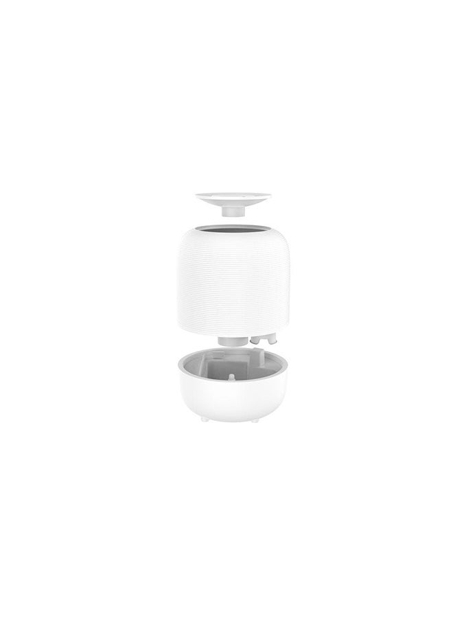 Tulip Top Filling Cool Mist Humidifier With Ultrasonic Technology For bedroom Baby Room Home And Office And 7 Color Night Light 3L 18.8X18.8X24.3Cm White
