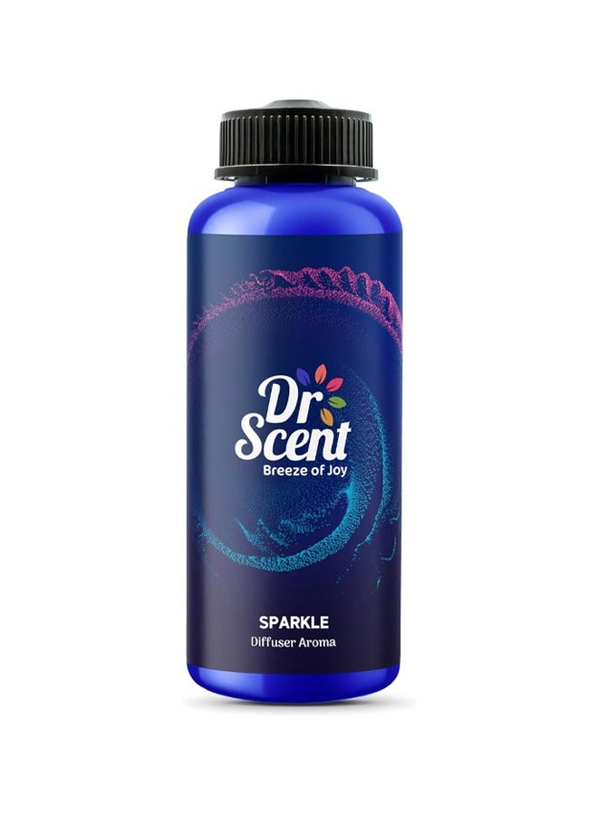 Dr Scent Diffuser Aroma Sparkle, Blend with Vibrant Bergamot, Earthy Patchouli, and Refreshing Cola Notes 500ml