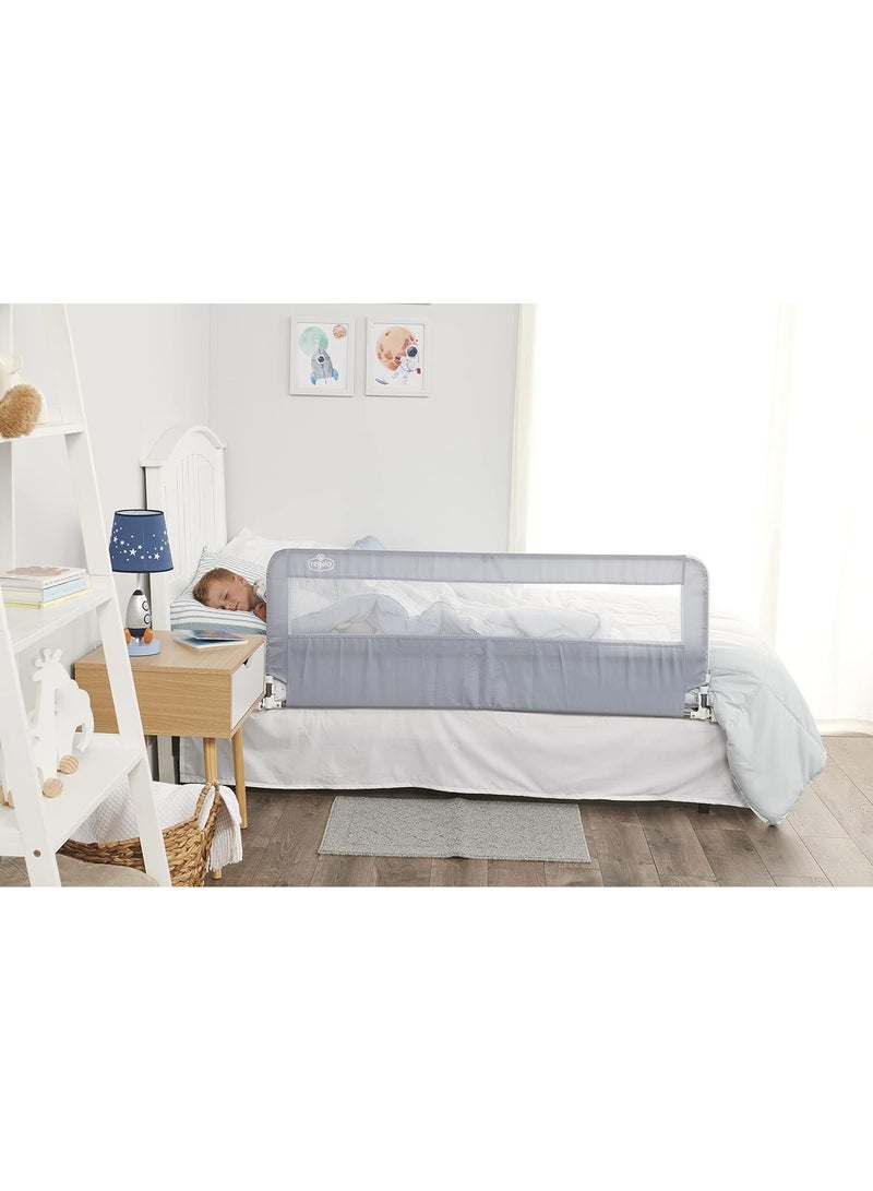 Hideaway 137cm Extra Long X 51cm High Bed Rail | Safety Guard for Kids | Foldable, Secure & Easy to Install | Reinforced Anchor System | Fits Twin, Full & Queen Beds | No Tools Needed
