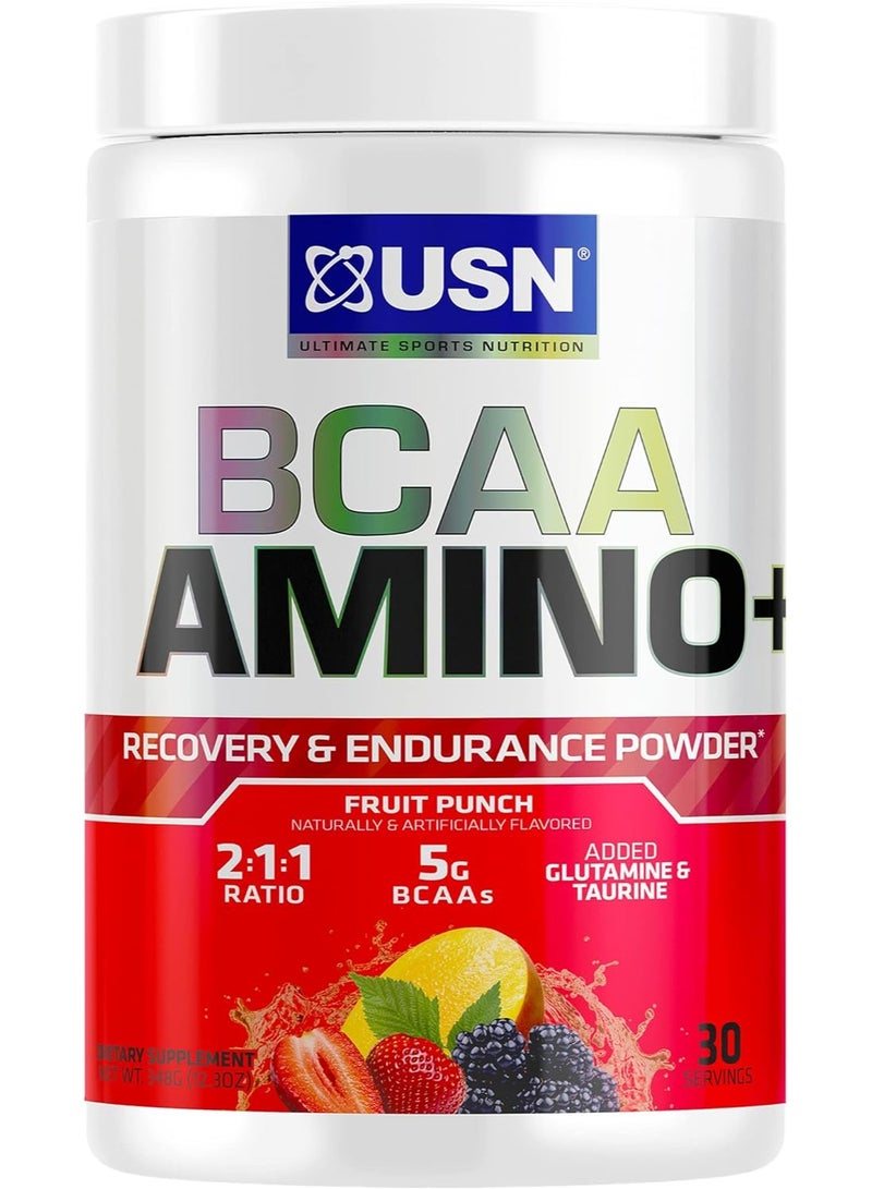 USN BCAA Plus Amino Recovery And Endurance Powder Fruit Punch 273g