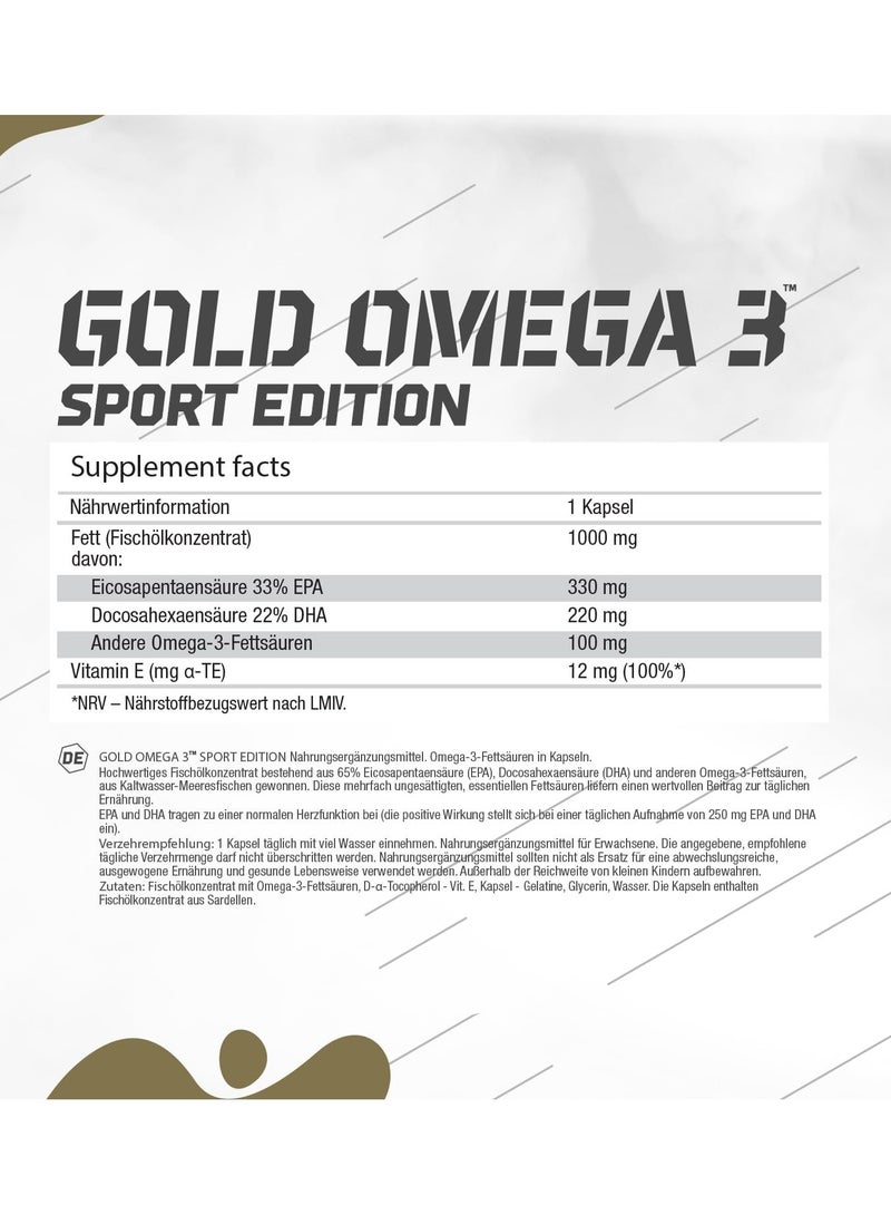 Olimp Gold Omega 3 Sport Edition, 120 Capsules