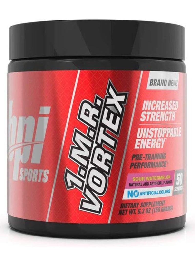 BPI Sports 1MR Vortex Pre-Workout Sour Watermelon Flavor 150g