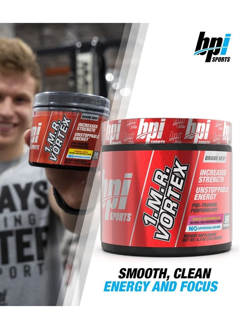 BPI Sports 1MR Vortex Pre-Workout Sour Watermelon Flavor 150g