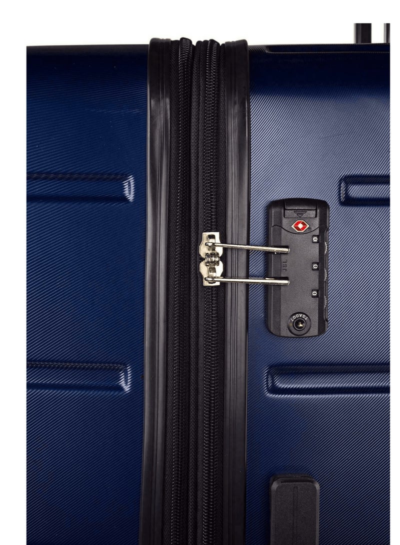 Side Tracked Hardside Luggage on Wheels for Unisex | Ultra Lightweight ABS on with Spinner Wheels 4 Color Blue