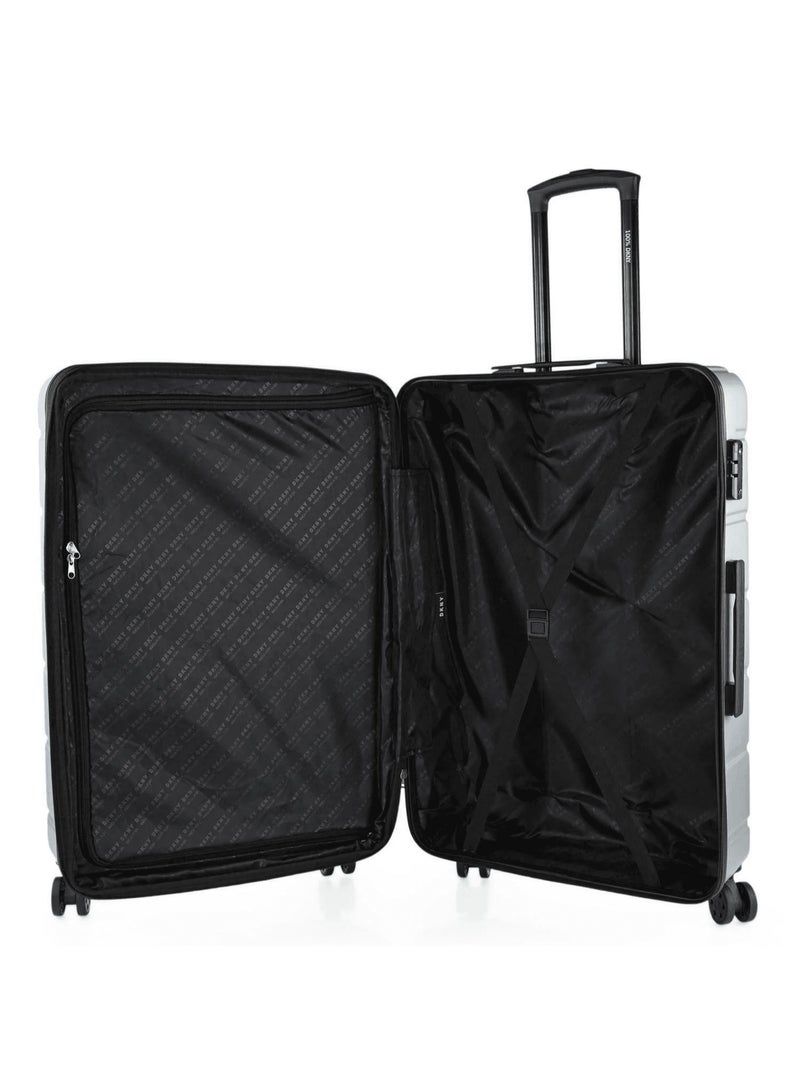 Side Tracked Hardside Luggage on Wheels for Unisex | Ultra Lightweight ABS on with Spinner Wheels 4 Color Silver