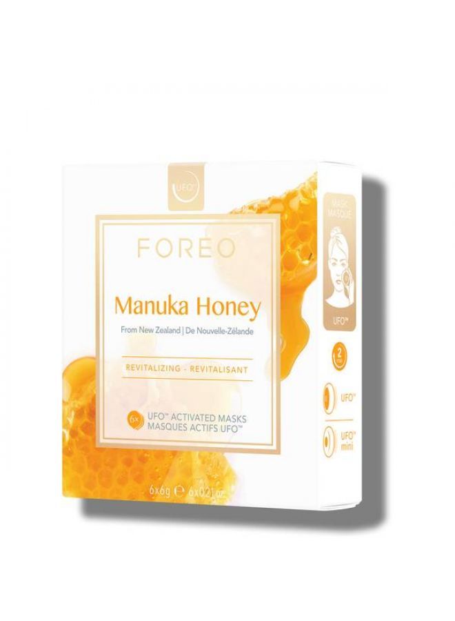 FOREO Manuka Honey UFO/UFO Mini Revitalising Face Mask for Ageing Skin (6 Pack)