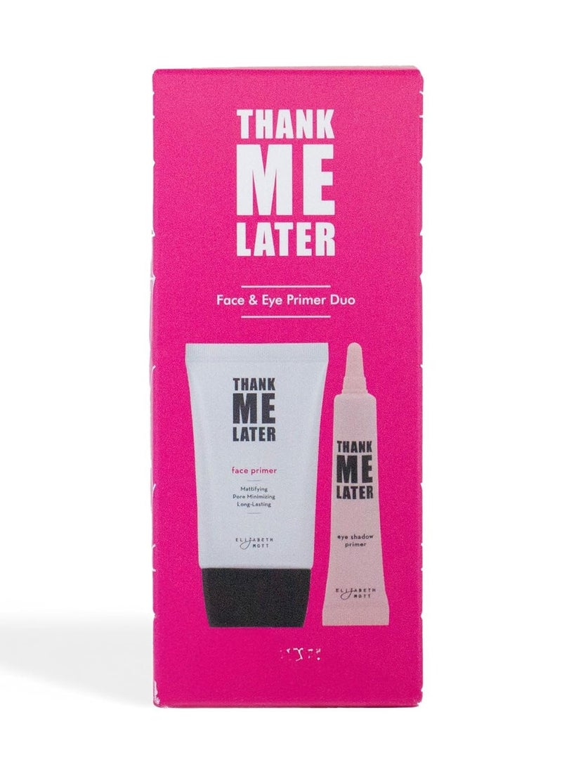 Elizabeth Mott - Thank Me Later Eye & Face Matte Primer for Long-Lasting Power Grip Makeup, Shine & Oil Control, Pore Minimizer, Hides Wrinkles, Prevent Creasing for All-Day Eye Makeup Wear-10g & 30g
