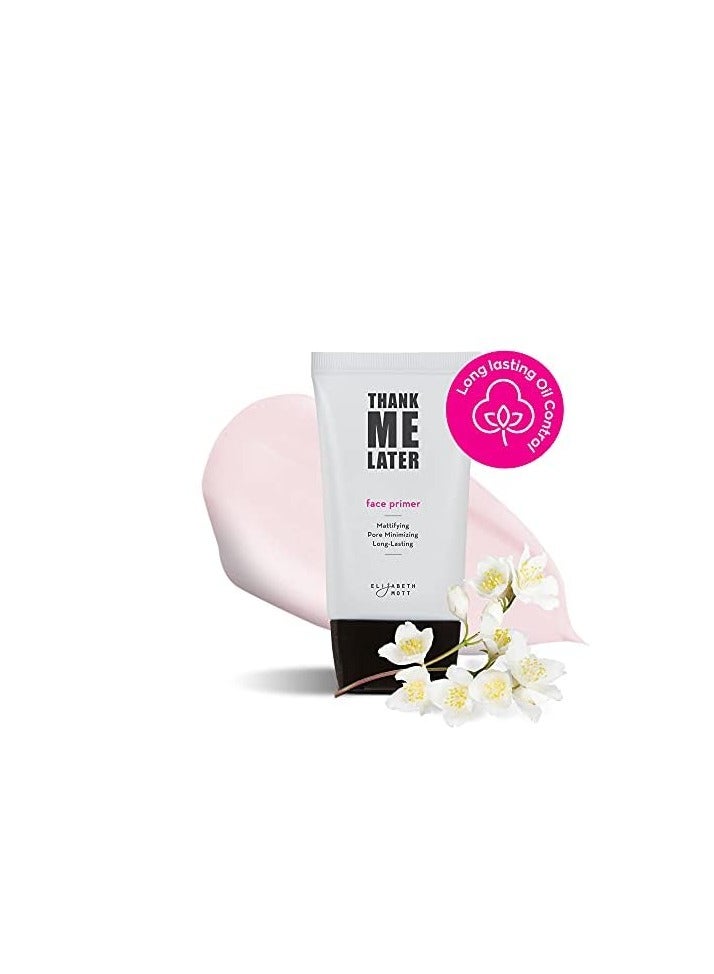 Elizabeth Mott - Thank Me Later Eye & Face Matte Primer for Long-Lasting Power Grip Makeup, Shine & Oil Control, Pore Minimizer, Hides Wrinkles, Prevent Creasing for All-Day Eye Makeup Wear-10g & 30g