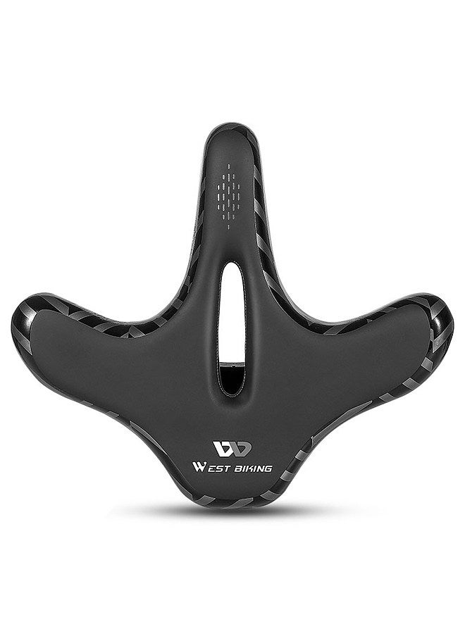 Wide Bike Saddle Comfortable Mountain Bicycle Cushion Pad Waterproof Cycle Seat Saddle for Men Women Road MTB