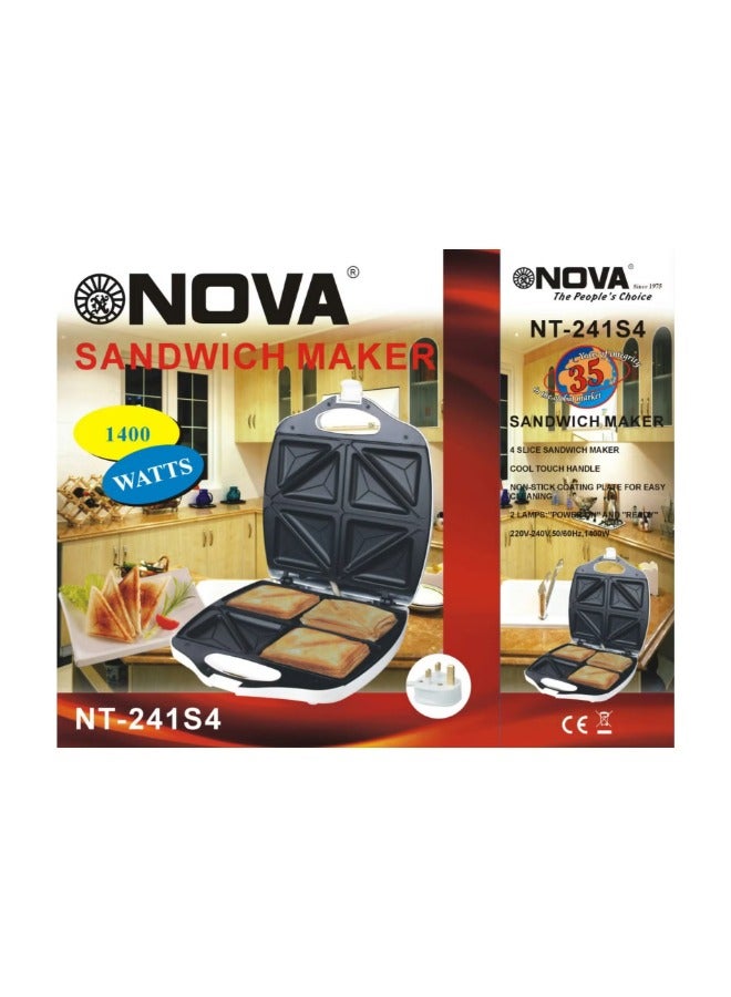 NOVA Sandwich Maker, Sandwich Toaster, Electric home 2 slice hot breakfast sandwich maker, Non stick Toaster maker