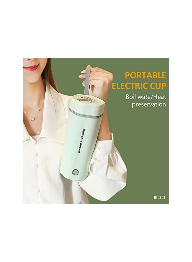 kettle,Portable Electric Kettle for Boiling Water 350ML Travel Beaker Tea Kettle Hot Water Boiler Stainless Steel Automatic Shut Off for Making Tea Coffee Baby Milk