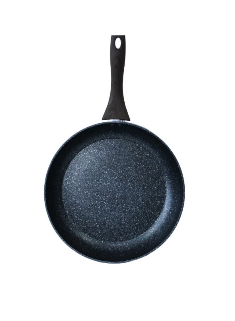 Marble Coated Frypan with 5-Layer Nonstick Coating - Forged Construction & Various Sizes