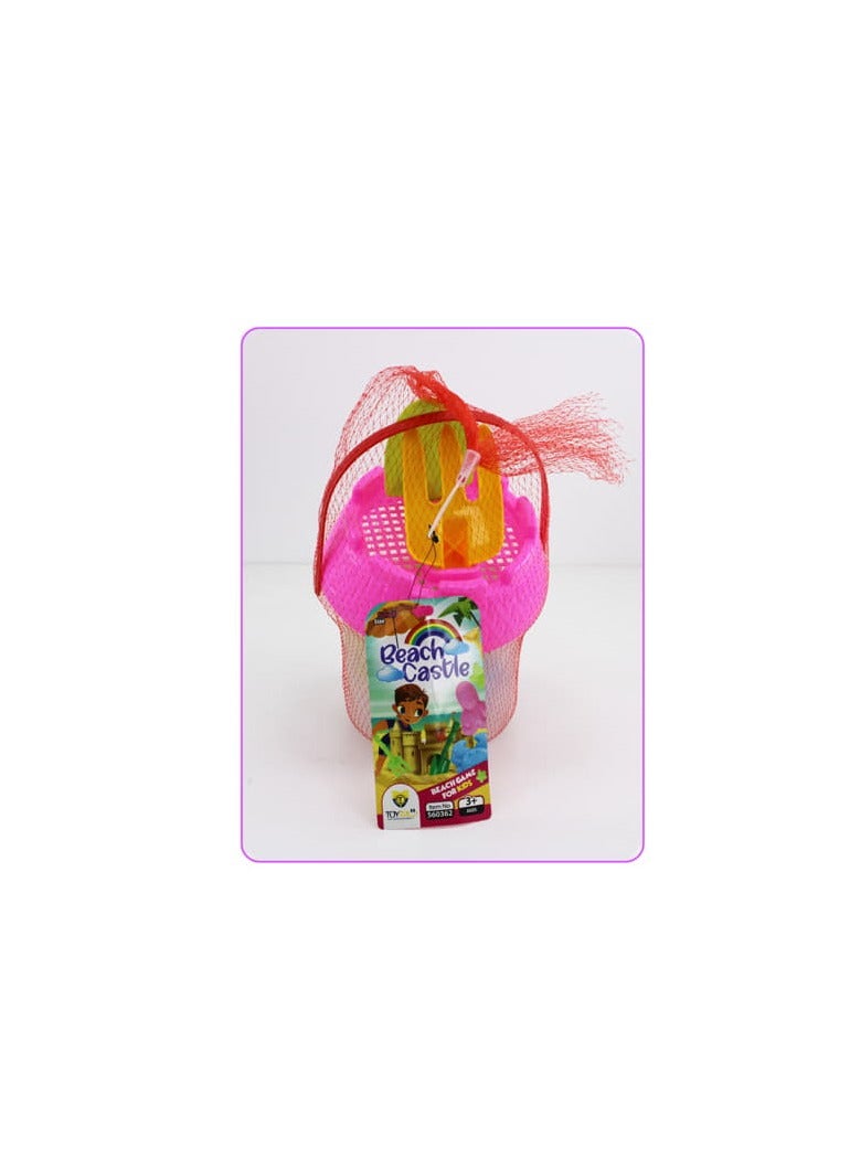 Small Beach Castle Bucket 9Pcs/Set