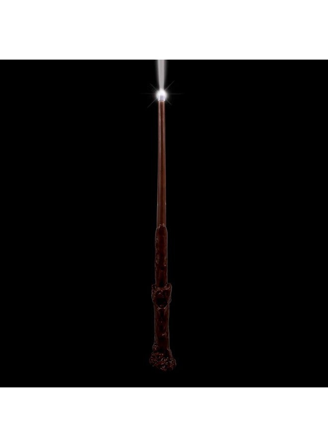 Harry Potter Light Up Wand Official Hogwarts Wizarding World Harry Potter Costume Accessory Wand With Illuminating Tip Brown 13.5 Inch Length