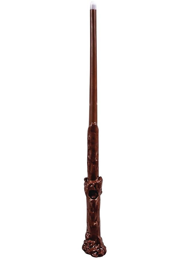 Harry Potter Light Up Wand Official Hogwarts Wizarding World Harry Potter Costume Accessory Wand With Illuminating Tip Brown 13.5 Inch Length