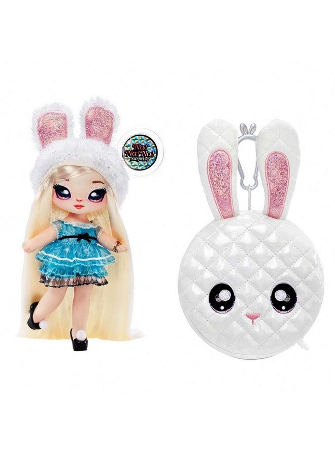 Glam Series Alice Hops Fashion Doll And Metallic Rabbit Purse Blonde Hair Shiny Blue Dress Bunny Ears Hat & Accessories 2In1 Kids Gift Toy For Girls Ages 5 6 7 8+ Years
