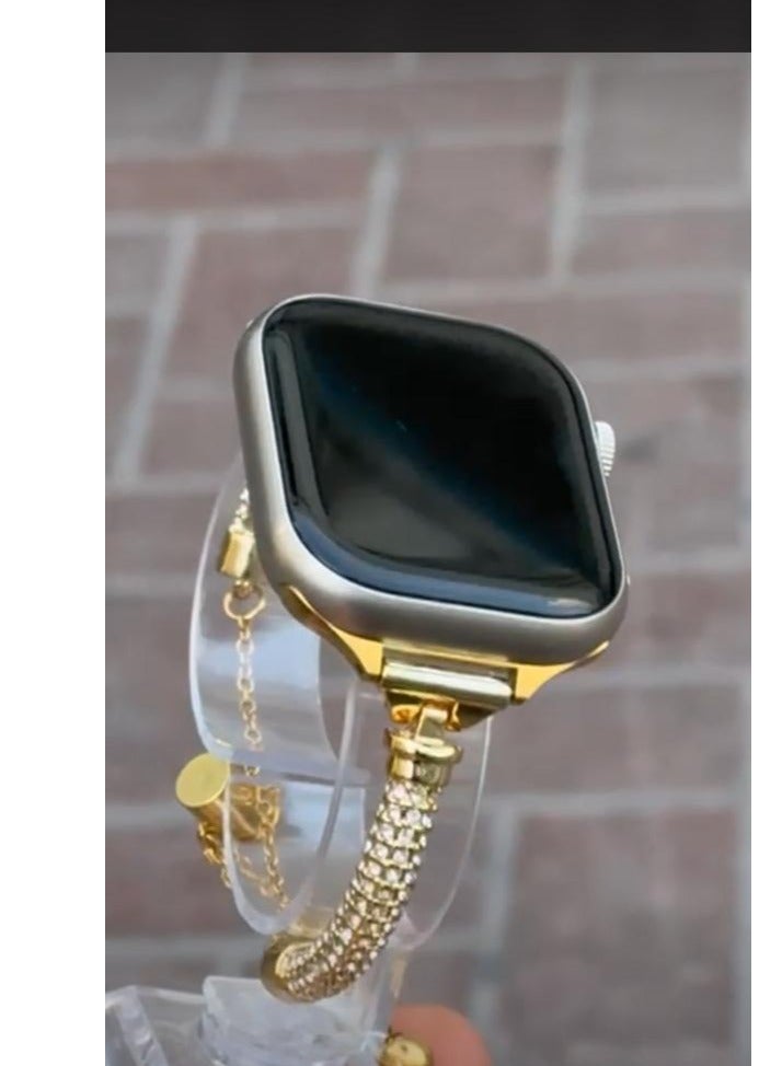 Gold Compatible for Apple Watch Band Gold