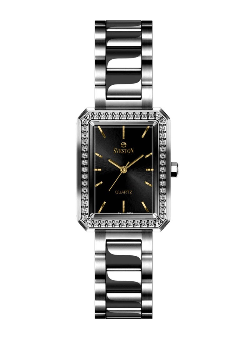 Women Omega Silver Stainless Steel Band Watch - 19016