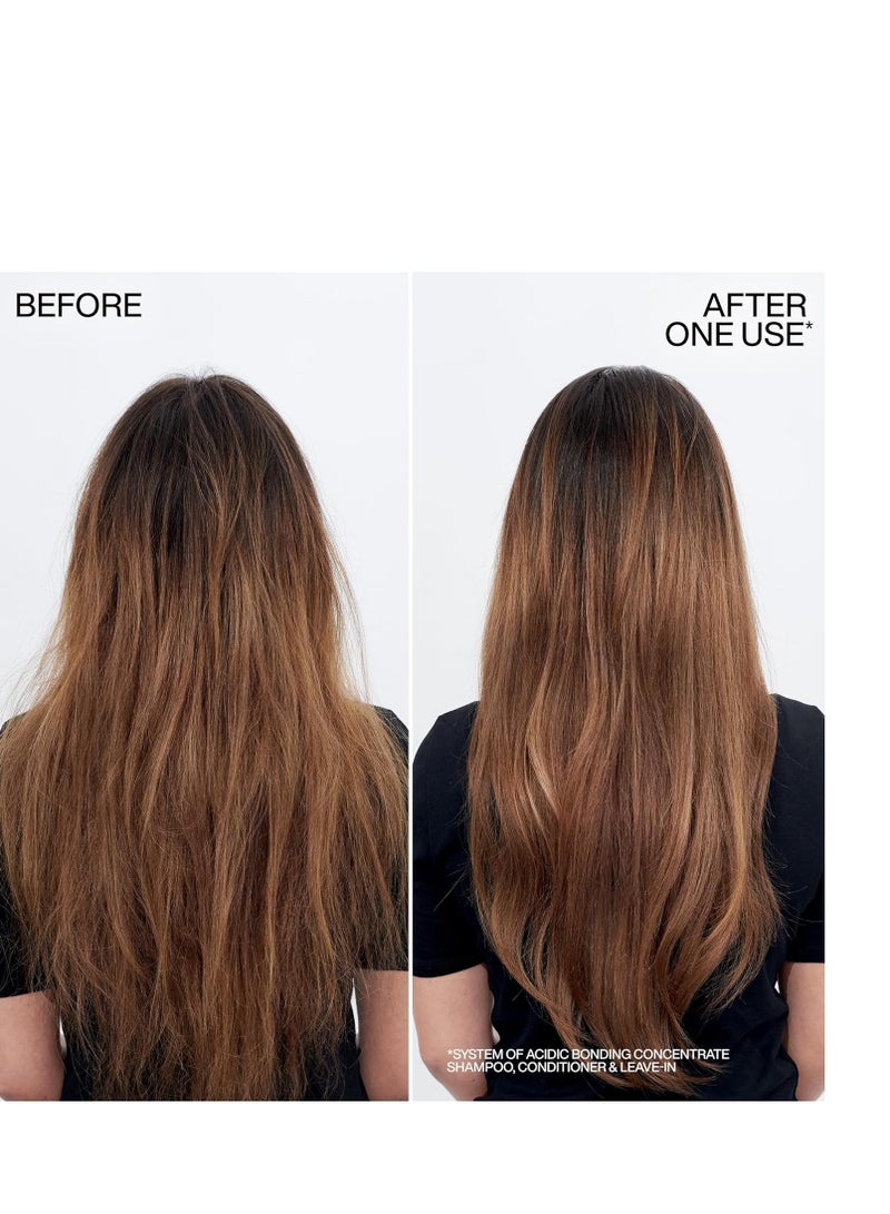 REDKEN Bonding Shampoo & Conditioner Set for Damaged Hair Repair | Acidic Bonding Concentrate | Sulfate-Free | Repairs Bleached or Color-Treated Hair | For All Hair Types