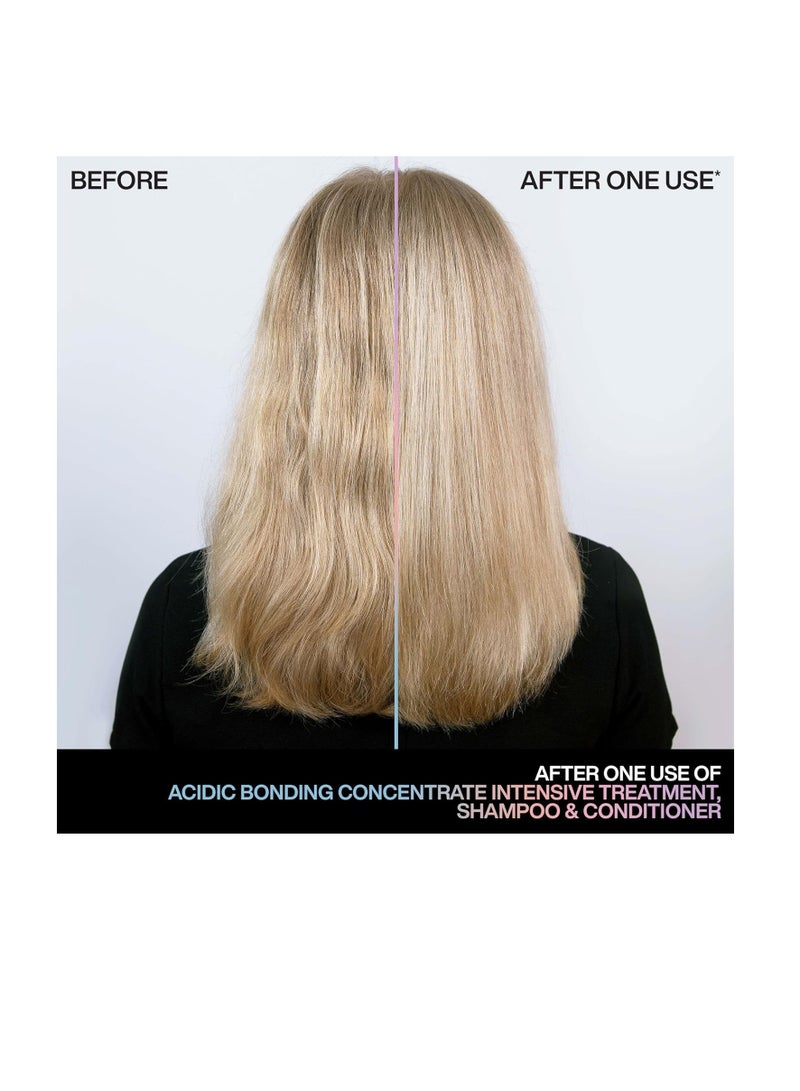 REDKEN Bonding Shampoo & Conditioner Set for Damaged Hair Repair | Acidic Bonding Concentrate | Sulfate-Free | Repairs Bleached or Color-Treated Hair | For All Hair Types