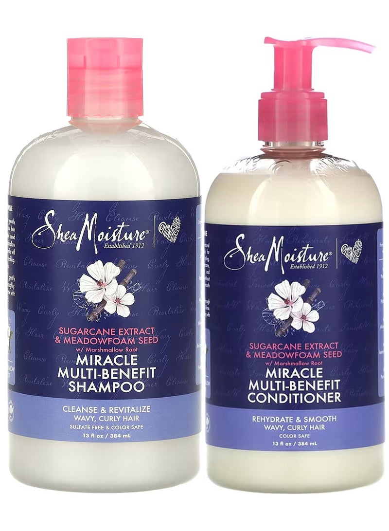 Sugarcane Extract And Meadowfoam Seed Shampoo And Conditioner Set