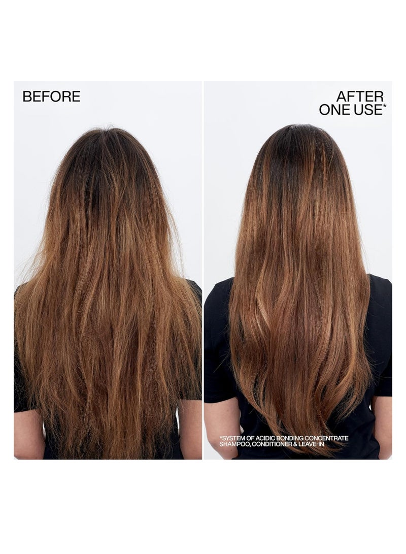 Redken Bonding Conditioner for Damaged Hair Repair | Strengthens and Repairs Weak and Brittle Hair | Acidic Bonding Concentrate | Safe for Color-Treated Hair | For All Hair Types