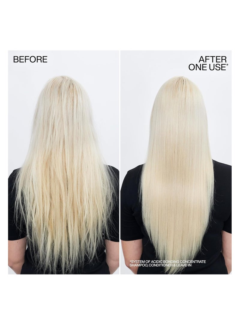 Redken Bonding Conditioner for Damaged Hair Repair | Strengthens and Repairs Weak and Brittle Hair | Acidic Bonding Concentrate | Safe for Color-Treated Hair | For All Hair Types
