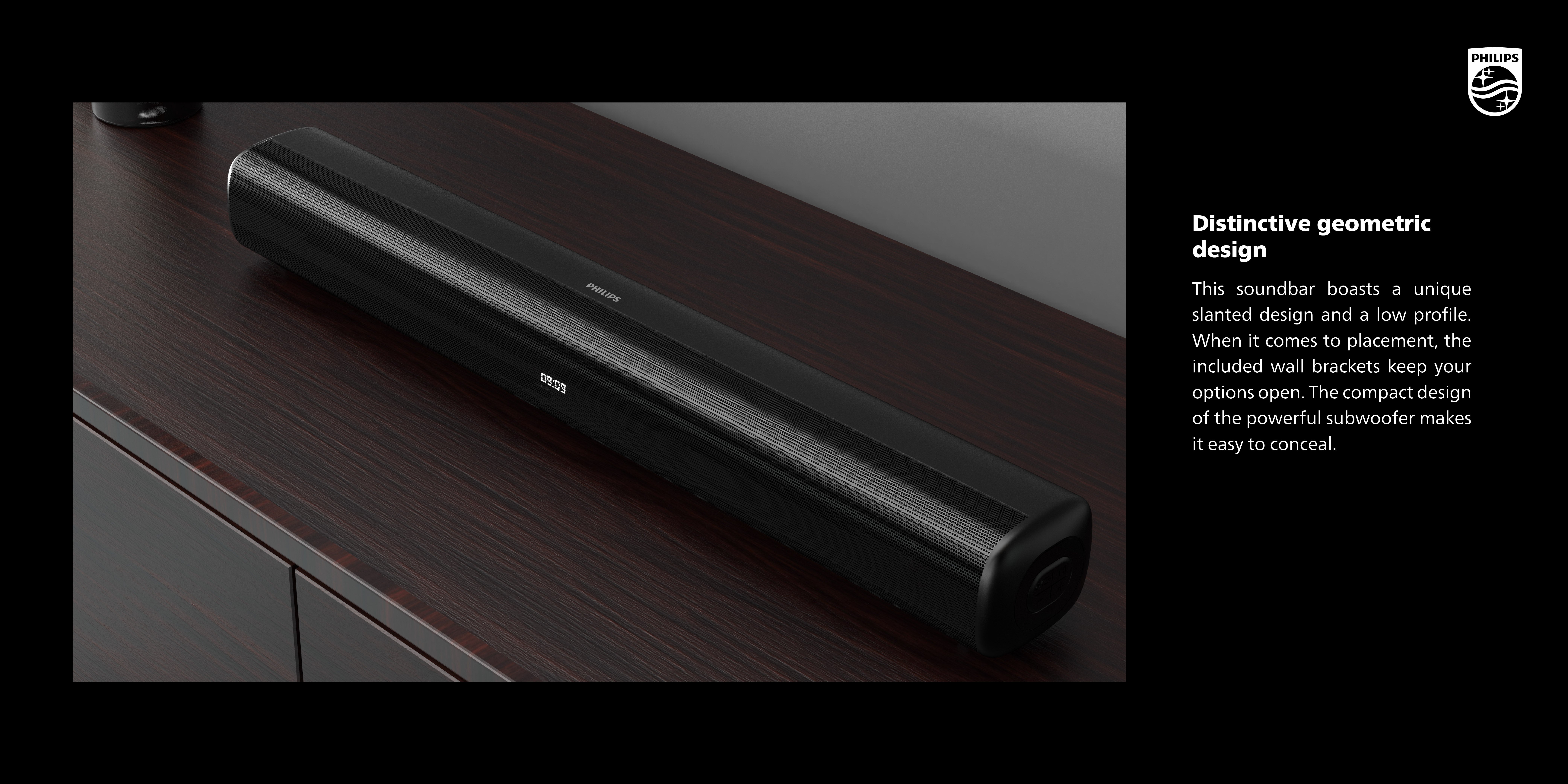 Sound Bar Speaker 2.0 Channel TAB4108/73 Black