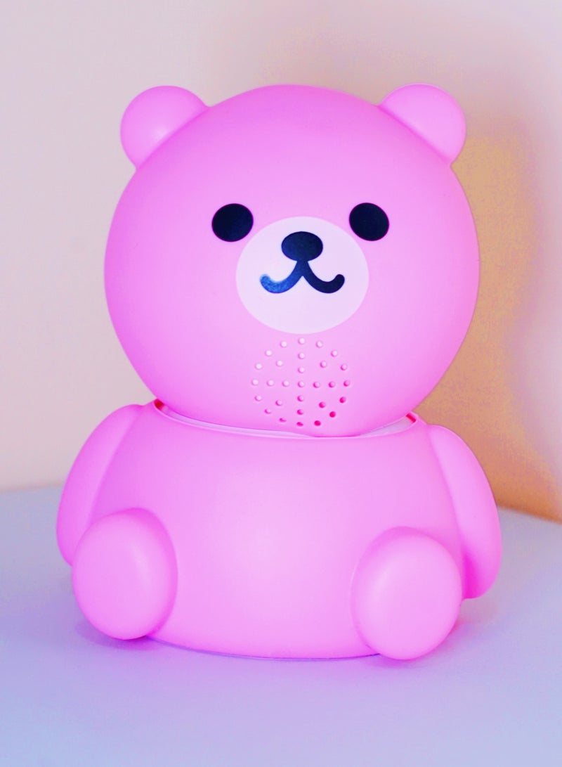 Baby Monitor 1080P Toddler Infant Portable Security Camera, Smart Control Wifi Remote Access Night View Webcam HD Video 360 Degree Rotation Digital Two-way Audio,32G Memory Family Use Home Safe(Strawberry Pink Teddy Bear)
