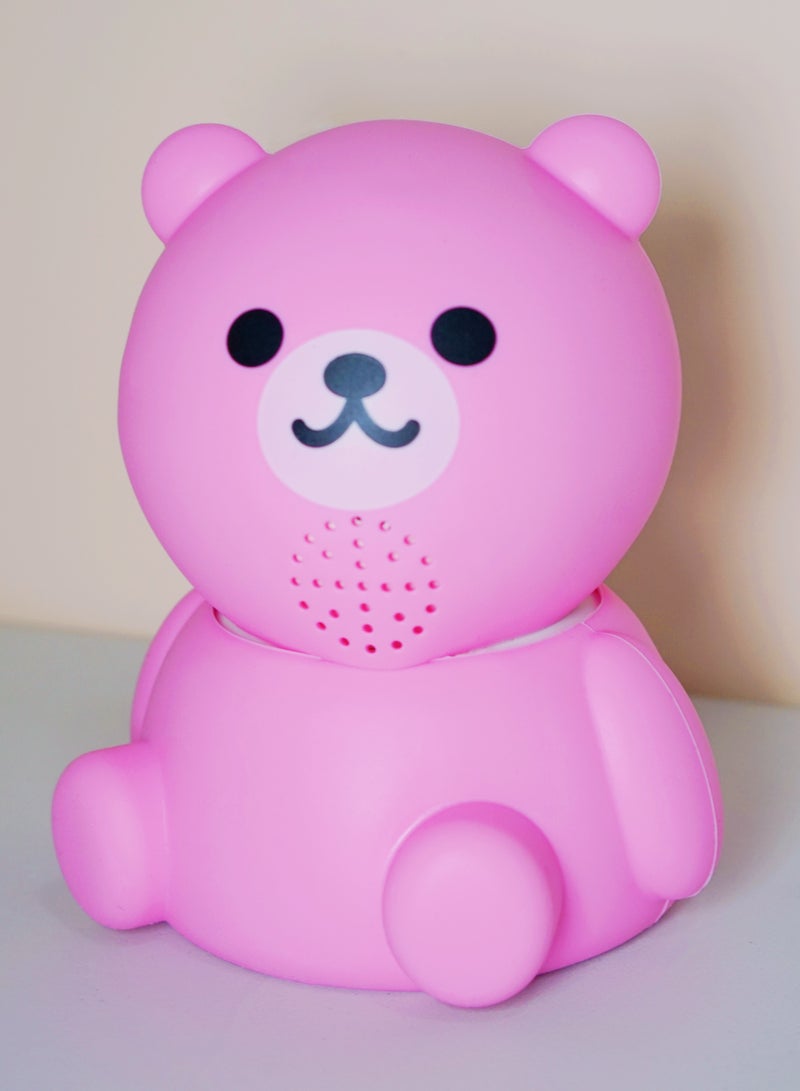 Baby Monitor 1080P Toddler Infant Portable Security Camera, Smart Control Wifi Remote Access Night View Webcam HD Video 360 Degree Rotation Digital Two-way Audio,32G Memory Family Use Home Safe(Strawberry Pink Teddy Bear)