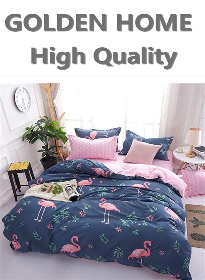 King/queen/single size, striped pattern duvet cover set. 6 Piece set includes 1 Comforter Cover, 1 Fitted Bedsheet, 4 Pillowcases