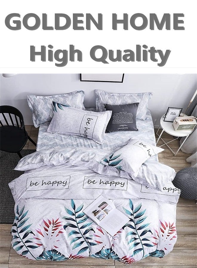 King/queen/single size, striped pattern duvet cover set. 6 Piece set includes 1 Comforter Cover, 1 Fitted Bedsheet, 4 Pillowcases