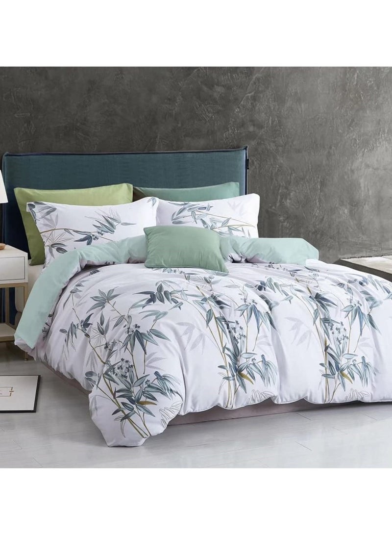 6 Piece King/Queen/Single size, striped pattern duvet cover set. set includes 1 Comforter Cover, 1 Fitted Bedsheet, 4 Pillowcases