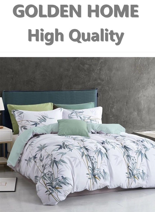 King/queen/single size, striped pattern duvet cover set. 6 Piece set includes 1 Comforter Cover, 1 Fitted Bedsheet, 4 Pillowcases