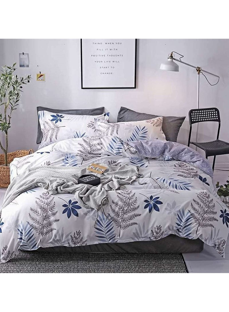 6 Piece King/Queen/Single size, striped pattern duvet cover set. set includes 1 Comforter Cover, 1 Fitted Bedsheet, 4 Pillowcases