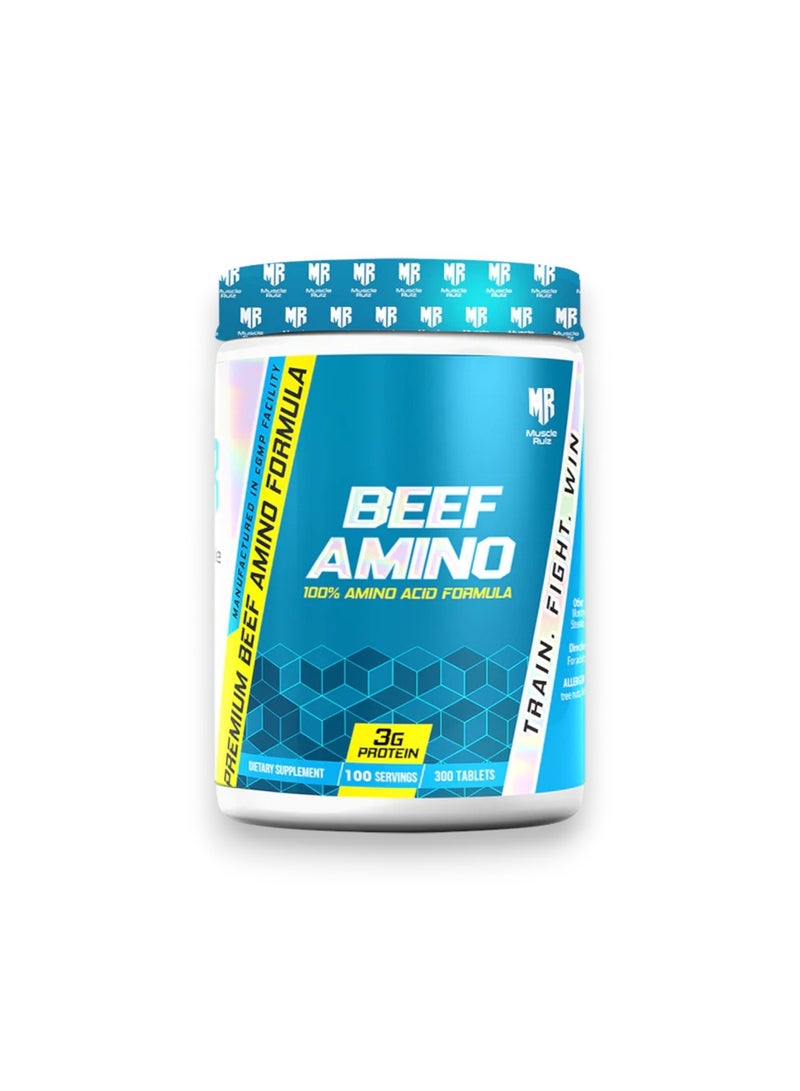 Beef Amino, 100% Amino Acid Formula, 3g Protein, 100 Servings