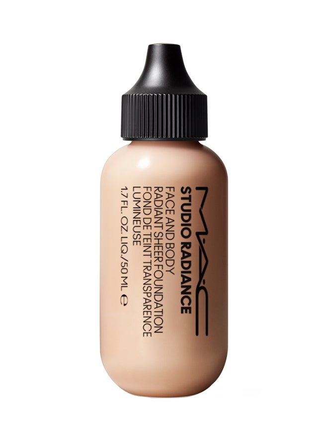 Studio Radiance Face And Body Radiant Sheer Foundation, W1